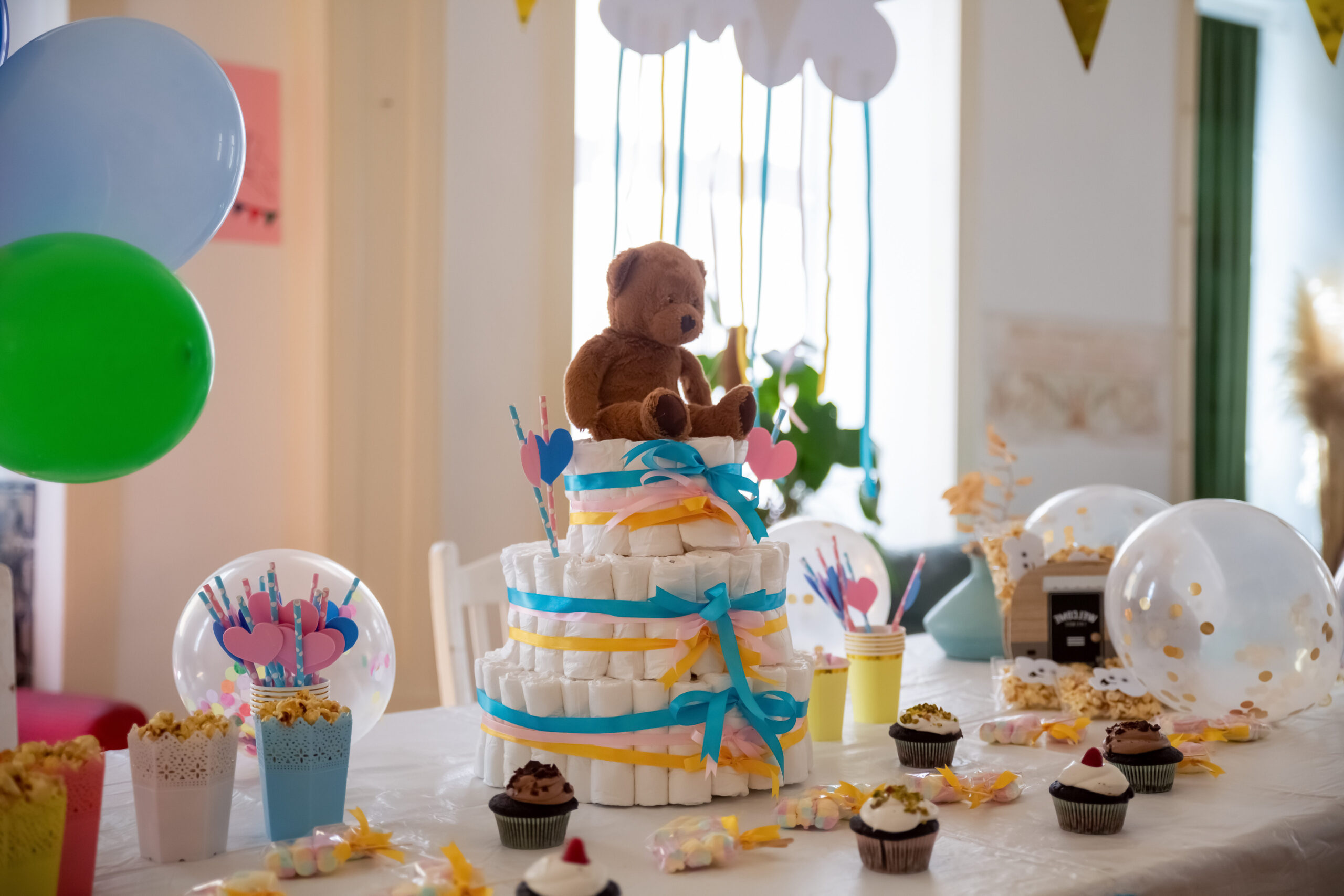 Sencillo decoracion baby shower niño